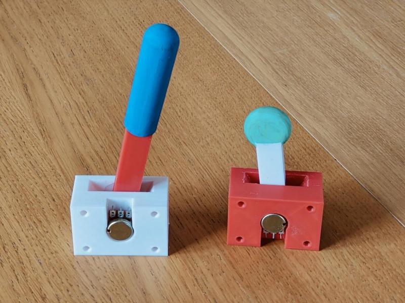 Simple trim and airbrake controls for glider simulator