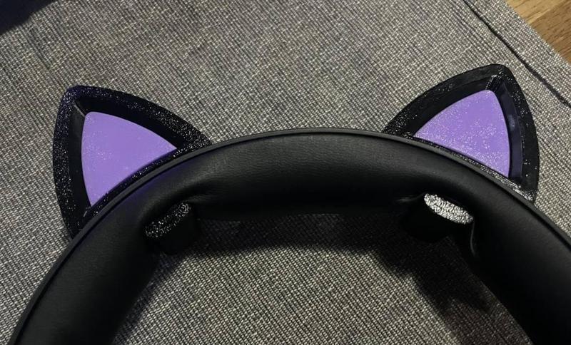 Cat Ear for ANY Headphone /  Headset Clip-On