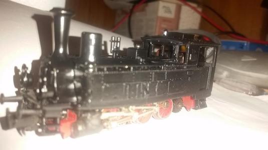 Adaptation of Württembergische T3 locomotive, made by Hushhushrat, for use with Rokal T3 scale TT mechanics