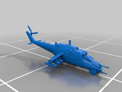 Mi24 Hind Model (Wheels Up)