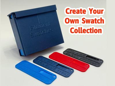 Filament Sample Card & Filament Swatch Box