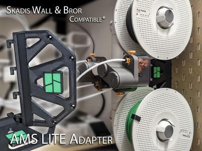 AMS Lite adapter for Skadis, Wall and Ikea Bror*