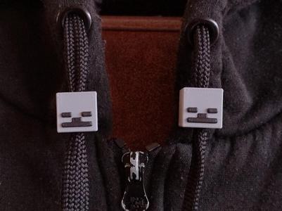 Minecraft Skeleton Drawstring Beads