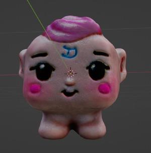 cute puding monster baby