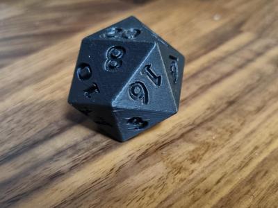 D20 Comic Sans dice