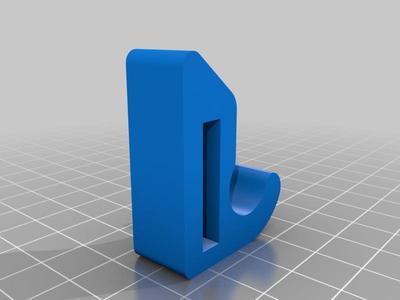 Hook with space for .75 mm rod