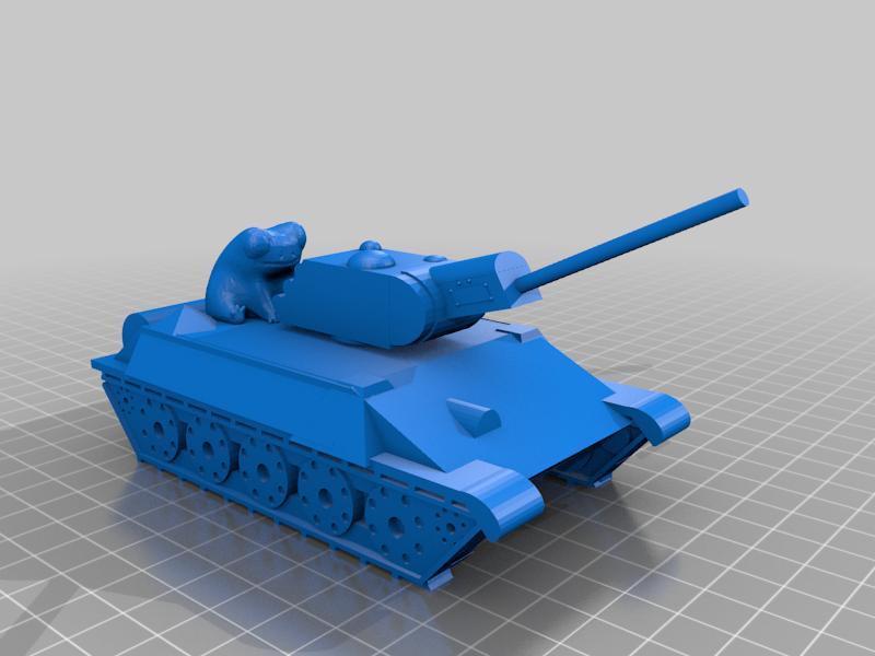 fred the frog on a tank!