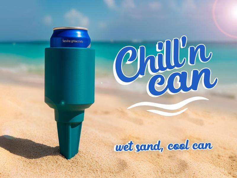 Chill'n Can - Wet sand, cool can!