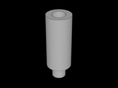 Lego Compatible (37762.dat) Cylinder  1 x  1.333 with  0.5L Bar and Bar Hole