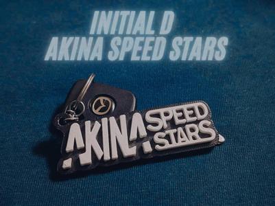 Akina Speed Stars Keychain / Pedant Initial D