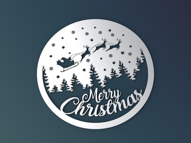 Merry Christmas wall decoration