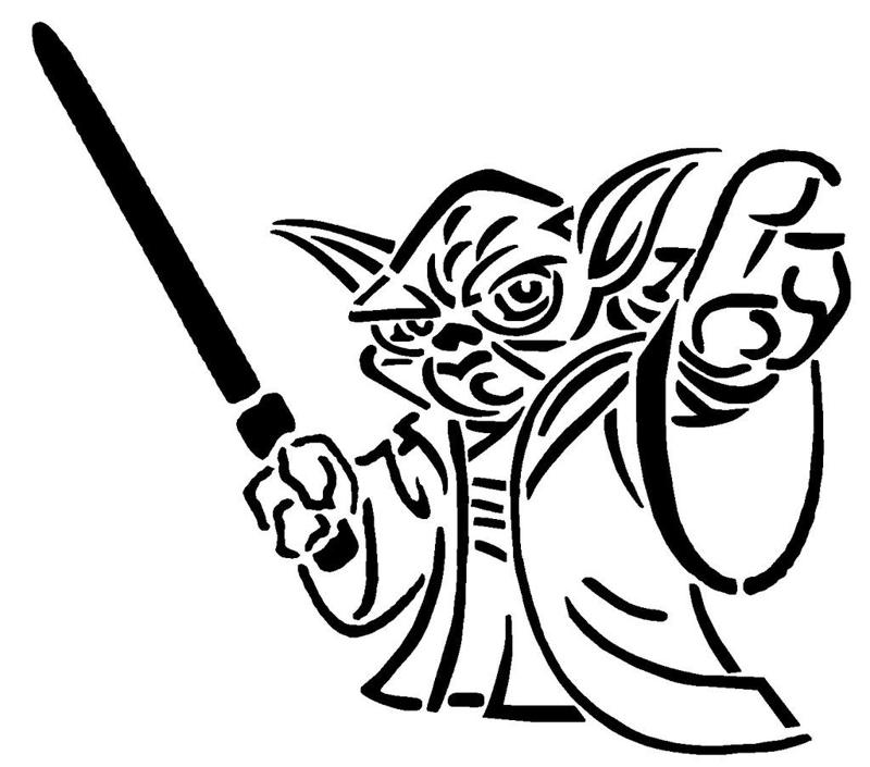 Yoda stencil 5
