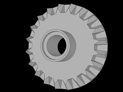 Lego Compatible (87407.dat) Technic Gear 20 Tooth Bevel with Peghole