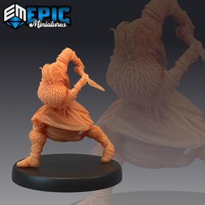 Devil Folk Barbarian Fighting / Hell Warrior / Male Demon Rogue