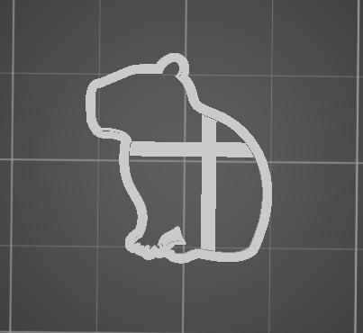 Capybara cookie cutter