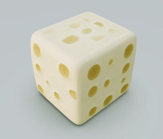 Swiss block of cheese
