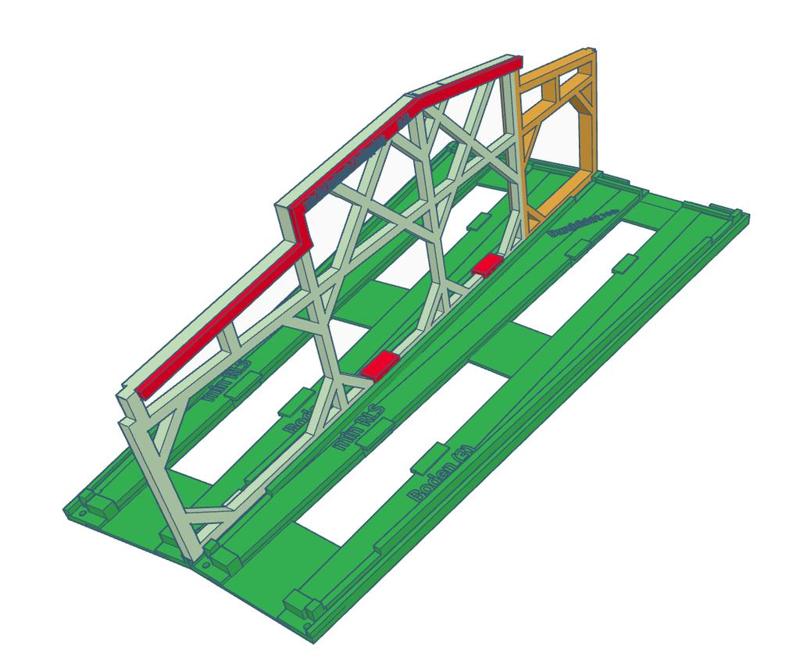 Ringlokschuppen / Fachwerktraeger