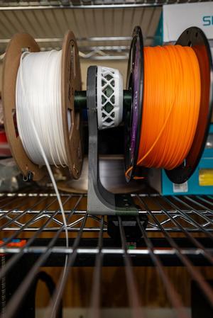 Spool Holder for Wire Shelves