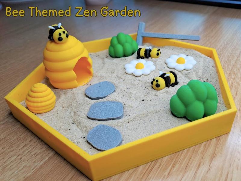 Bee Themed Zen Garden