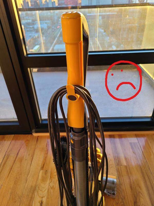 Dyson Ball vacuum cleaner cord hook