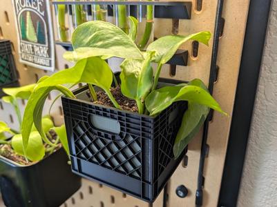 Ikea Skadis Milk Crate Improved