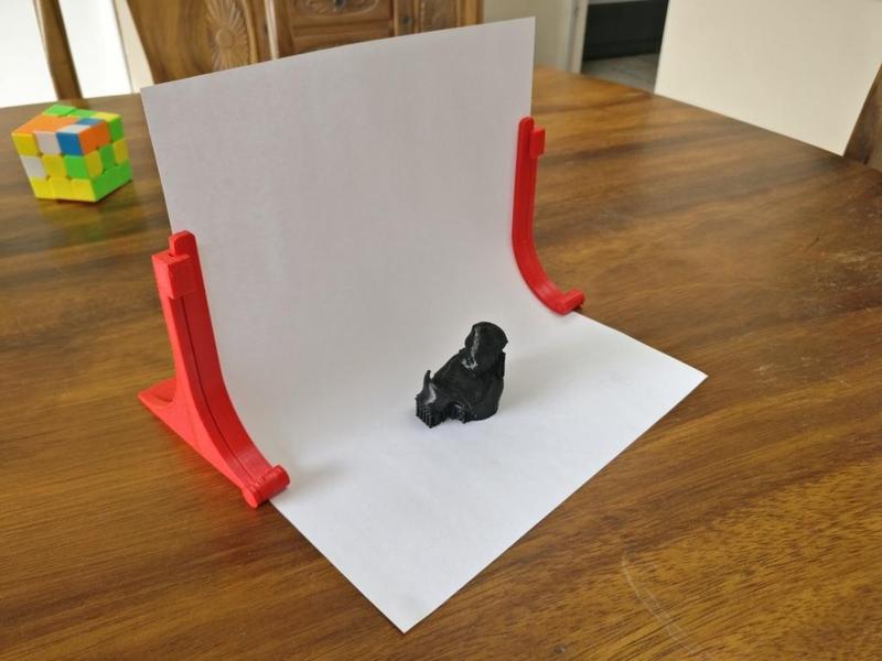 Photo paper background stand