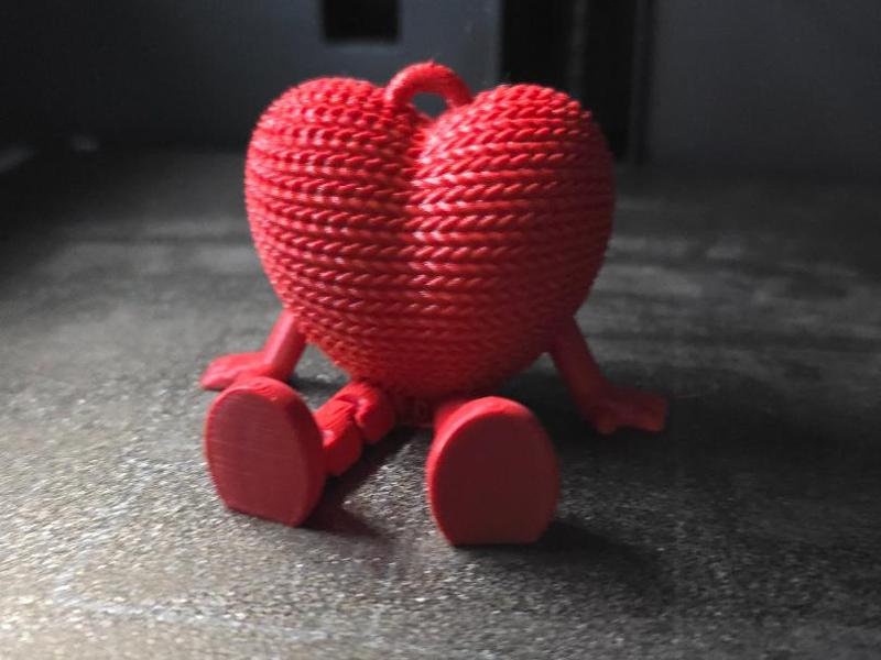 knit heart flexi