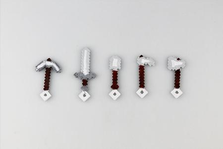 5x Minecraft keyring tools