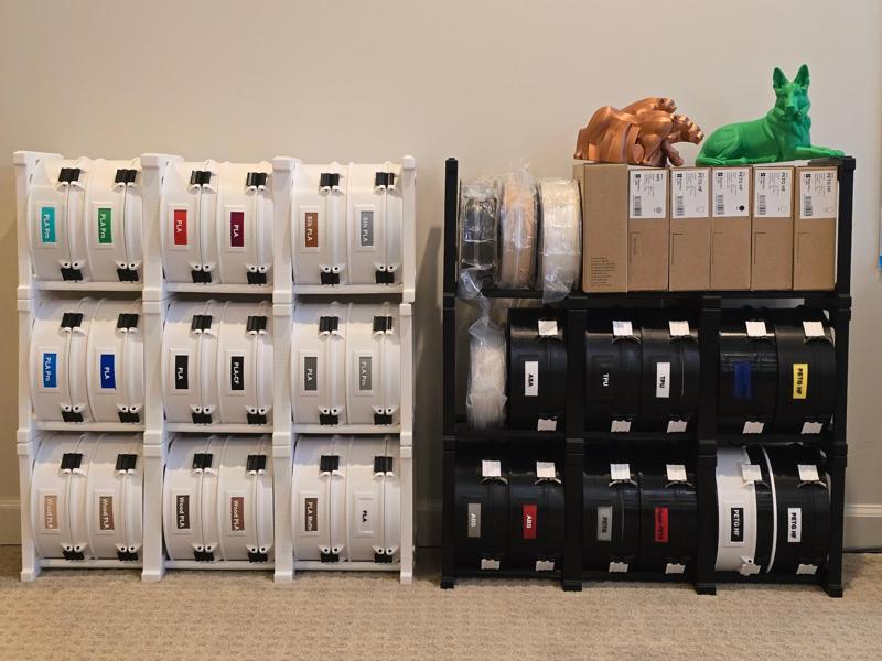 Adaptive Filament Canister Storage Rack