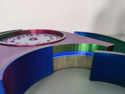 Full frame for standing table clock