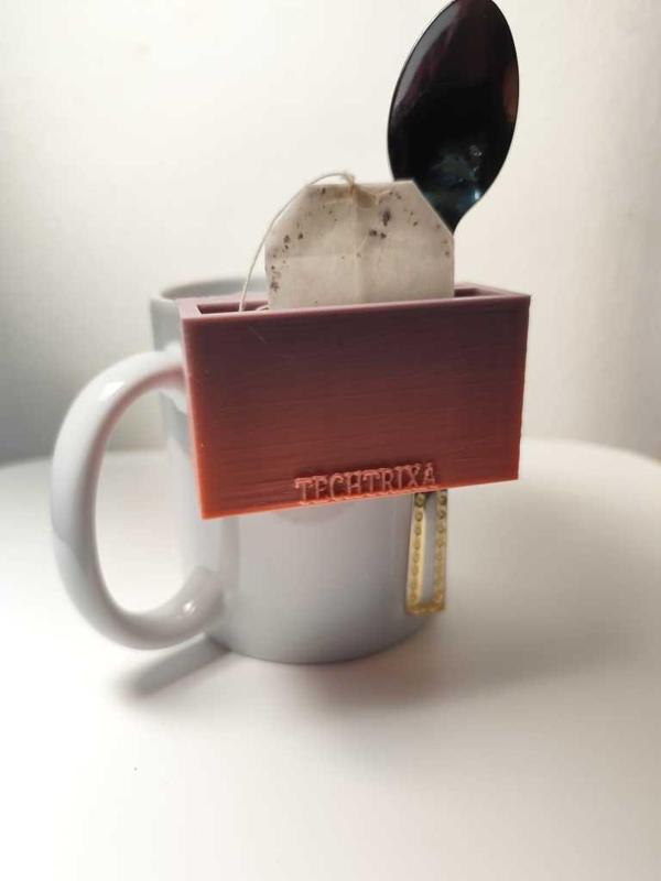 Tee bag & spoon holder for standard mugs