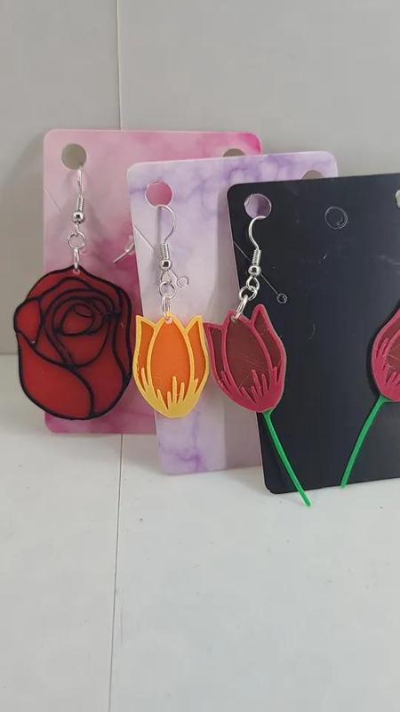 Flower Earrings Part 3   