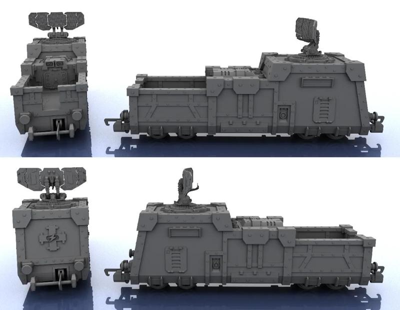 OO Train - Warhammer Style - Radar + Platform   