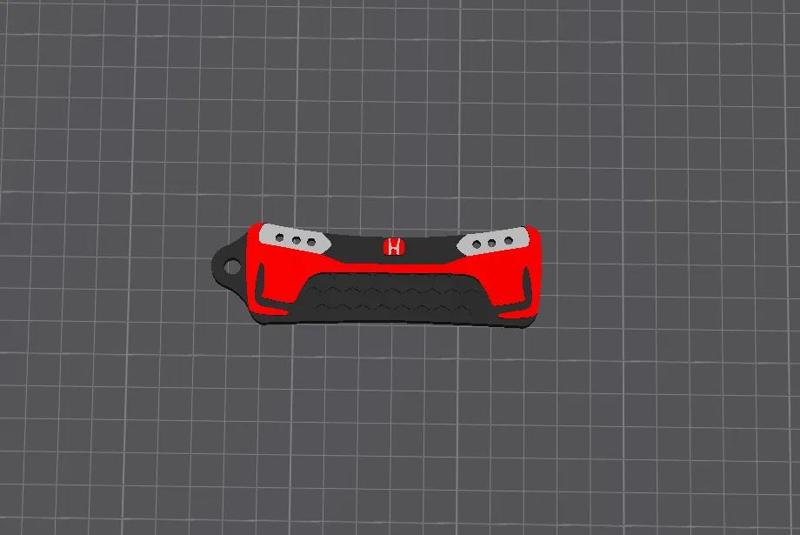 Honda Civic FL5 Keychain   