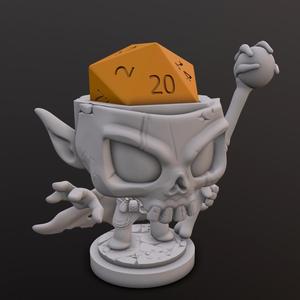 Necromancer Dice Head