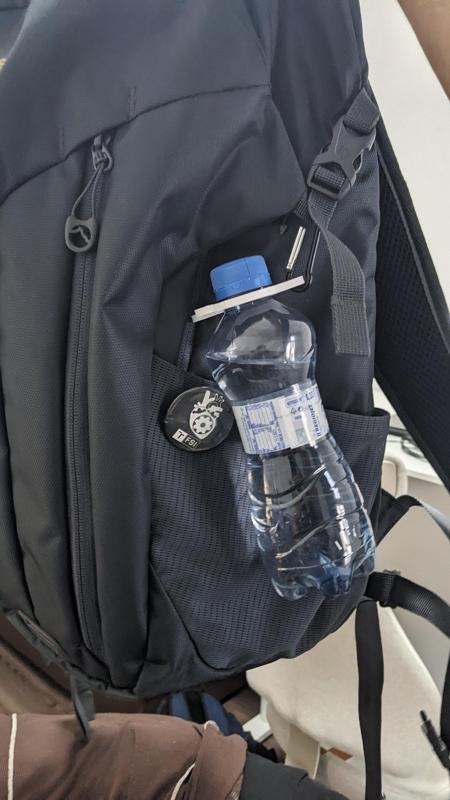 Snap-on bottle holder