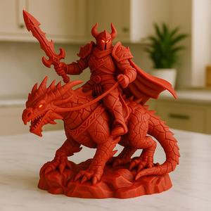 Inferno Knight on Lava Drake