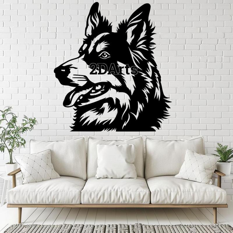 American Shepherd 2D Wall Art/Window Art - Digital STL & SVG File