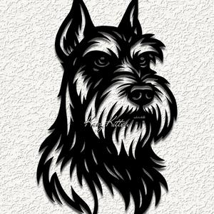 schnauzer terrier puppy dog 2 wall art home decor