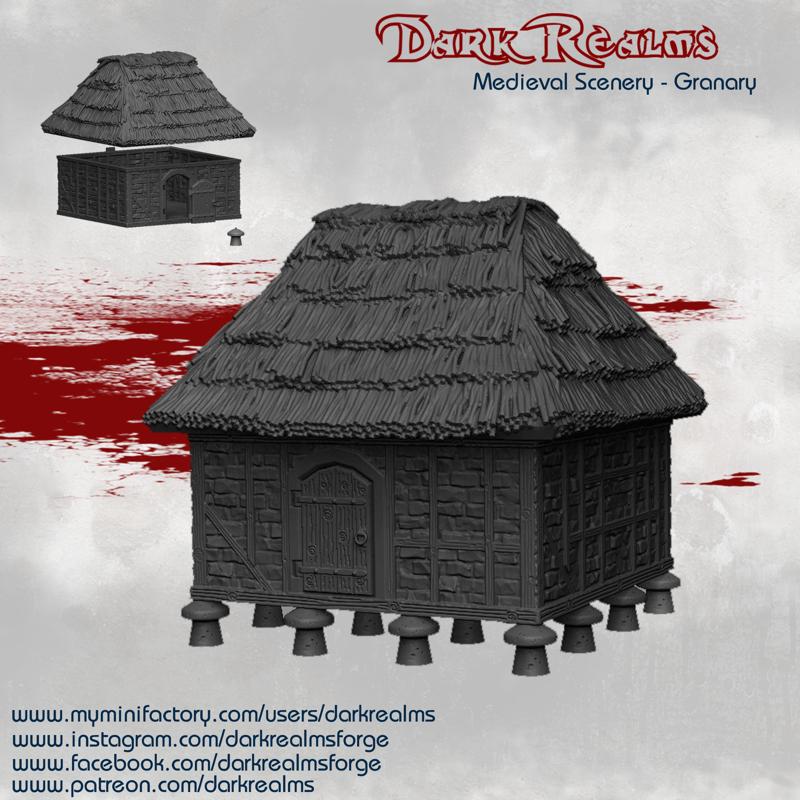 Dark Realms Medieval Scenery - Rural Granary