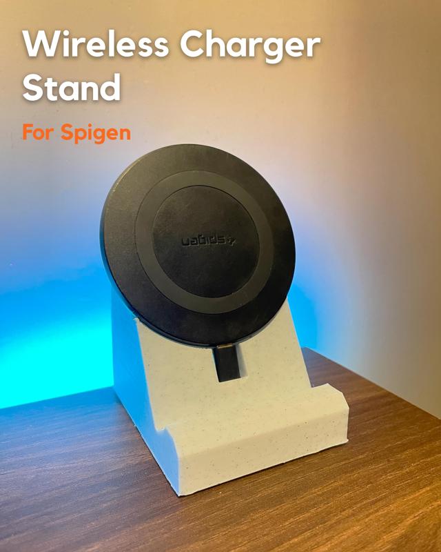 Wireless Charger Stand/Dock for Spigen, most 100mm Chargers.