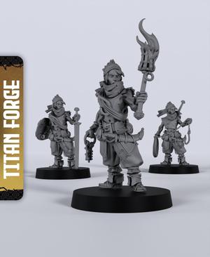 Human Male Adventurer - With Free Dragon Warhammer - 5e DnD Inspired for RPG and Wargamers