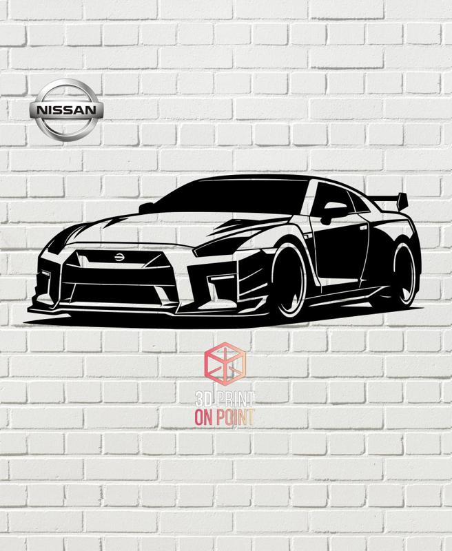 NISSAN GTR - 2D WALL ART #2