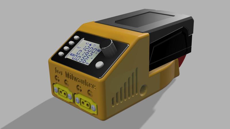Powersupply with a Milwaukee - Battery (Accu)