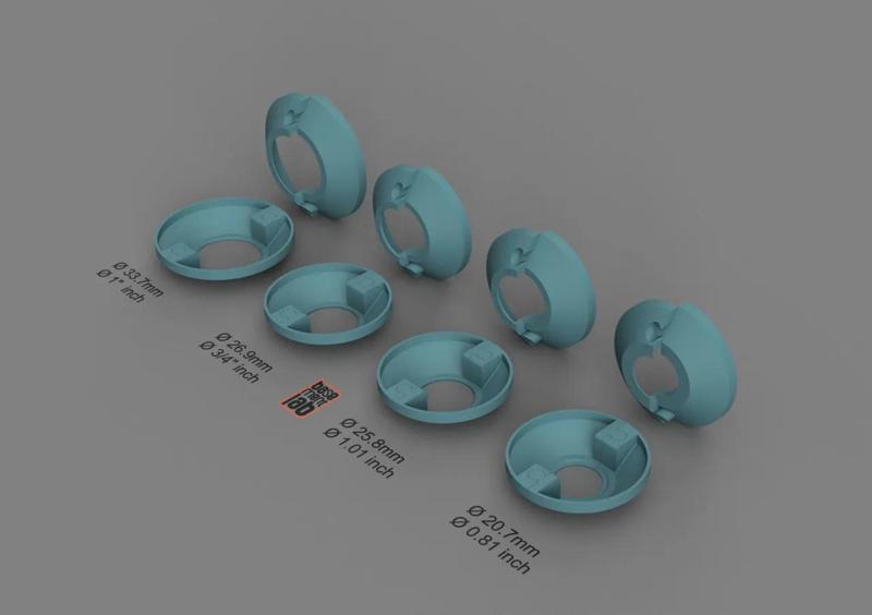 Wall Split Flange Cover Slide-in  / Copritubo per idraulica   