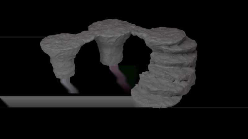 Archstep Bluff – Multi-Level Fantasy Terrain with Natural Stair Access