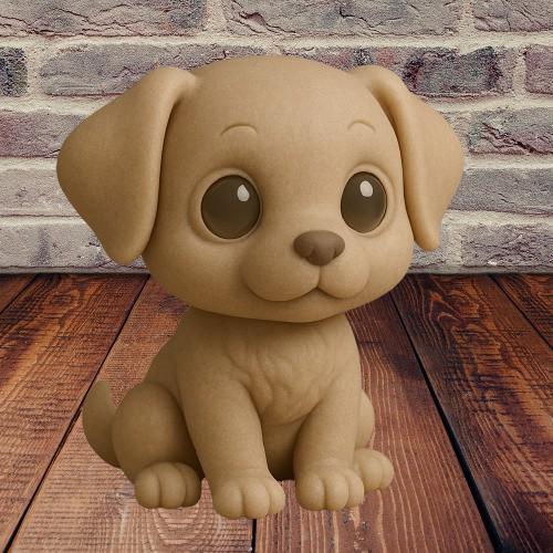 Cute little dog 3D Figure (perfect for printing)