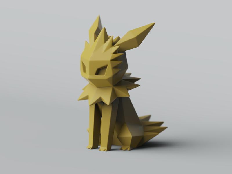 Low-poly Jolteon