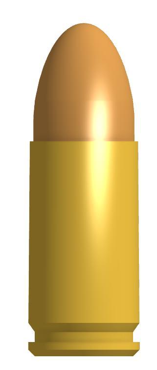 9x19mm NATO dummy round