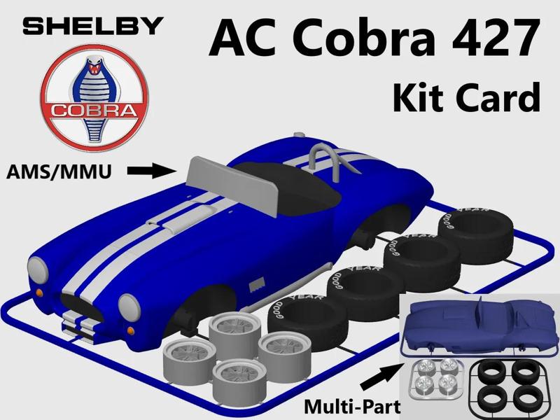 Shelby AC Cobra 427 Kit Card (1:24 scale)   